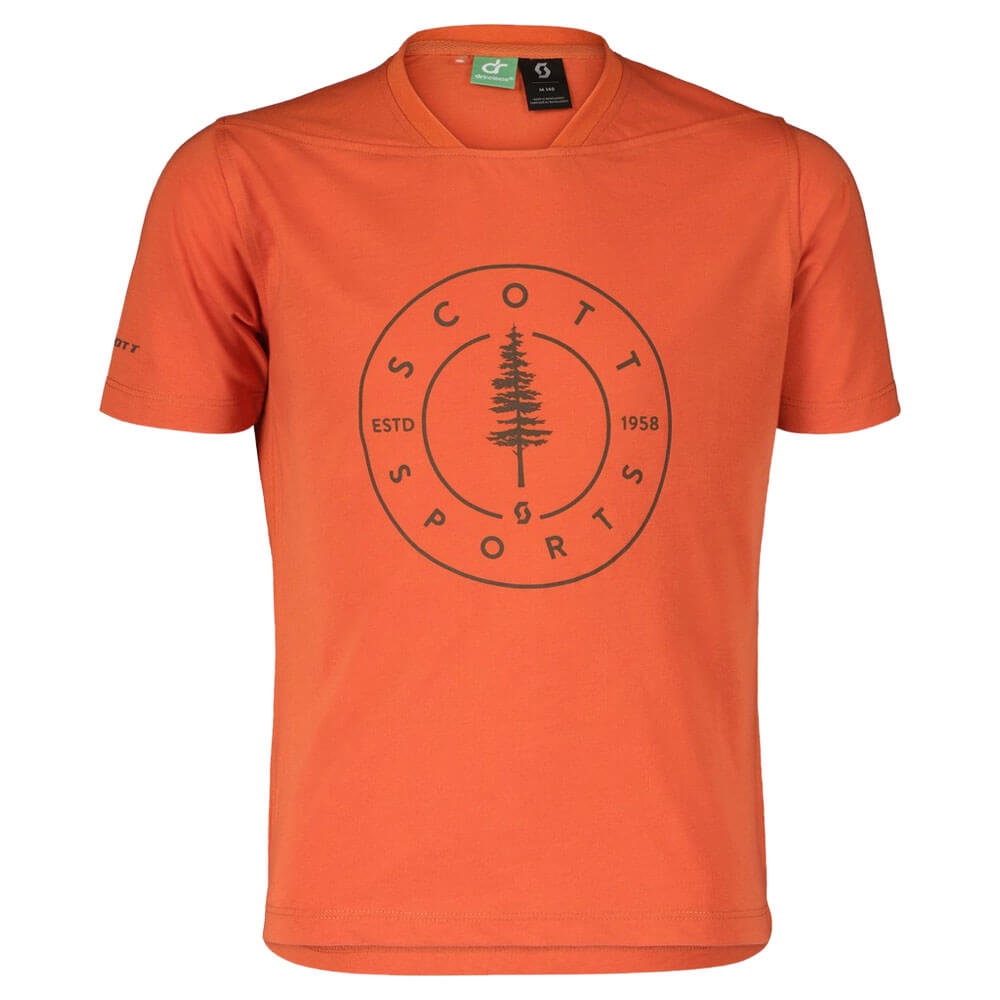 SCOTT Jr Trail Flow 10 DRI SS Shirt Braze Orange
