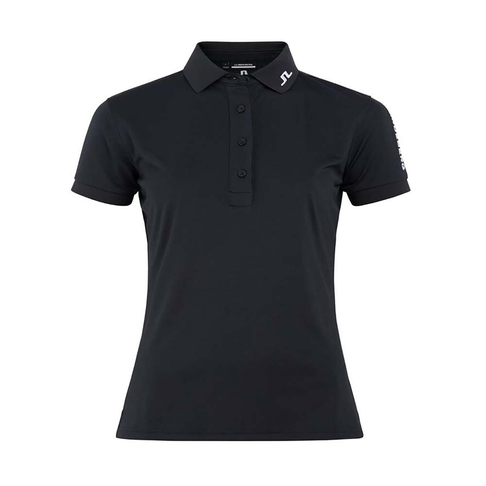 J. Lindeberg Tour Tech Golf Polo Black